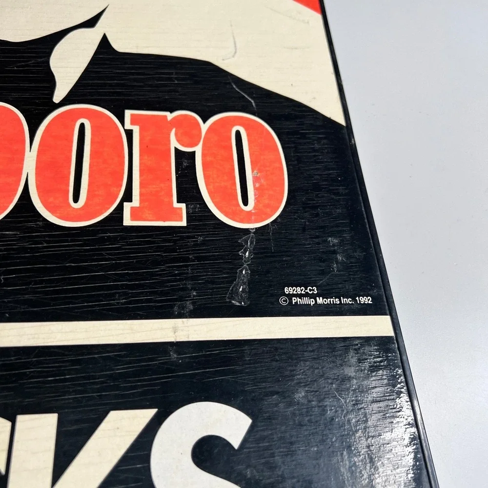 Vintage Marlboro Packs Store Price‎ Sign Philip Morris 1992 Display